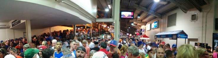 panoramic Wrigley indoors