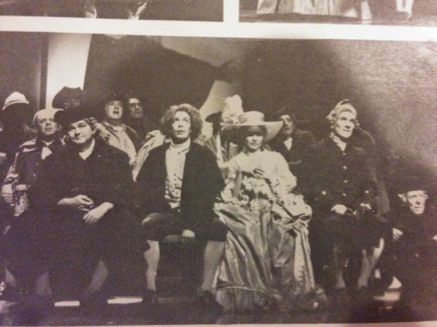 Yeah, that is Jane Seymour next to Curry, playing the role of his wife. This was before she started making jewelry that looked butts.